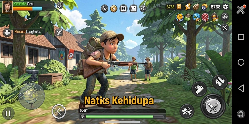 Tampilan gameplay 8768 yang menarik dan interaktif.