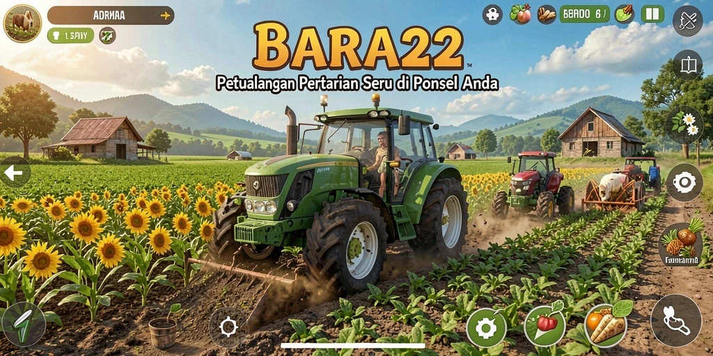 Tampilan gameplay BARA22 yang interaktif dan menarik.