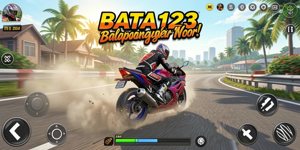 Gameplay seru dengan balapan motor penuh adrenalin.