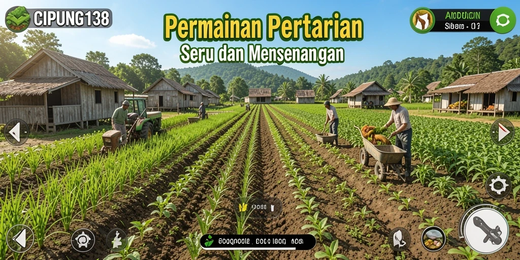 Tampilan gameplay seru saat mengelola pertanian di CIPUNG138.