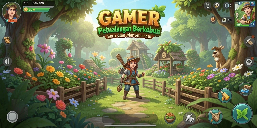 Tangkapan layar GAMERP menampilkan gameplay yang seru dalam bertani.