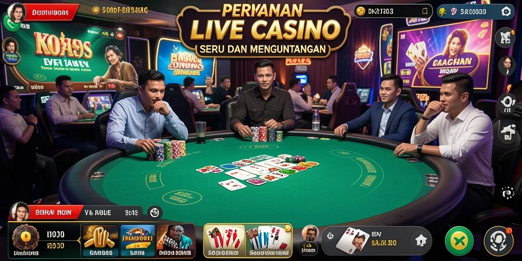 Tampilan gameplay H03 yang menarik dengan dealer langsung.