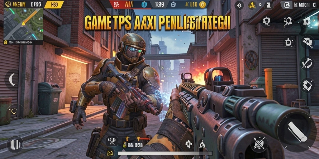 Screenshot gameplay H89 menampilkan aksi tembak-tembakan yang mendebarkan.