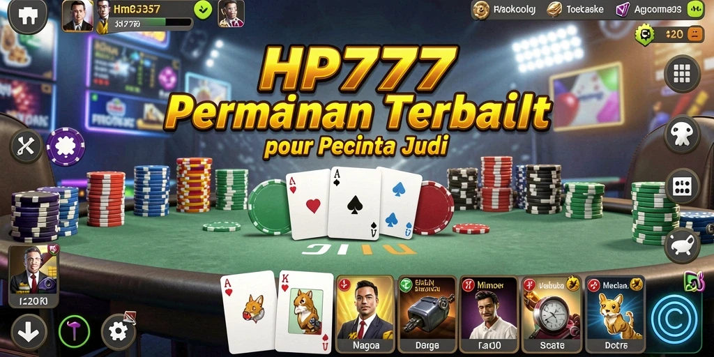 Tampilan gameplay menarik penuh aksi poker seru.