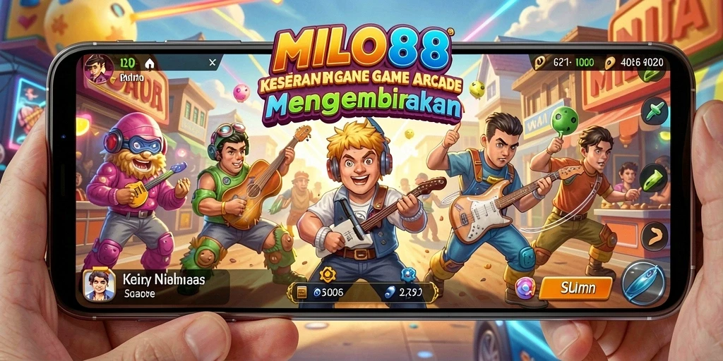 Screenshot menunjukkan gameplay seru dan penuh warna dari MILO88.