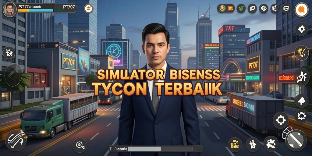 Tampilan gameplay PT707 yang seru dan menantang bagi para pemain Tycoon.