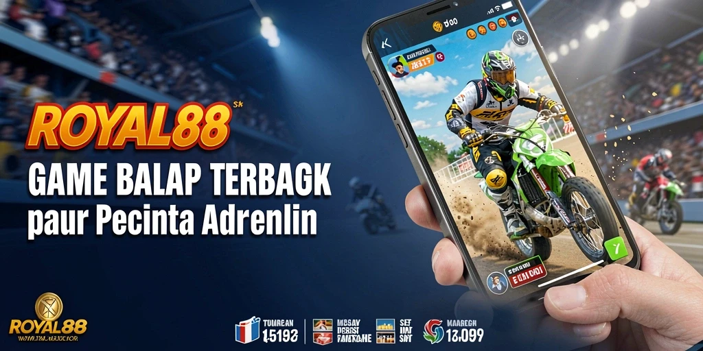 Tampilan gameplay balap yang mendebarkan di ROYAL88.