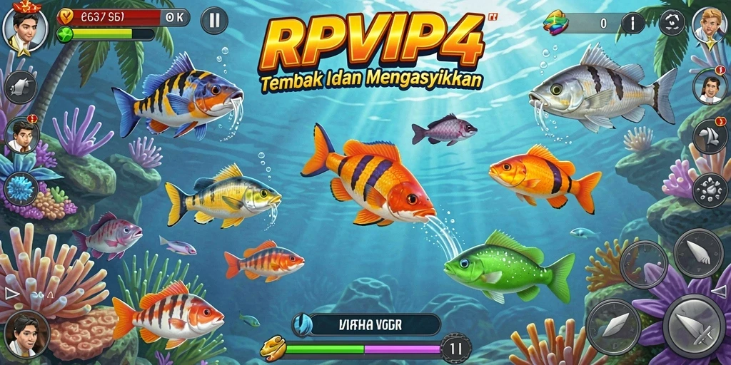 Tangkapan ikan seru dalam gameplay RPVIP4 yang mendebarkan.