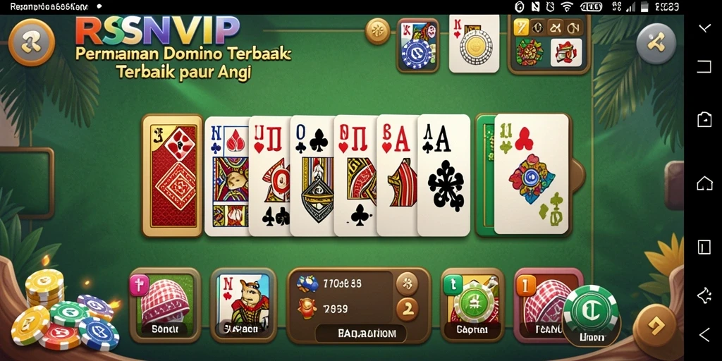Tampilan gameplay yang menyenangkan dalam game Domino.