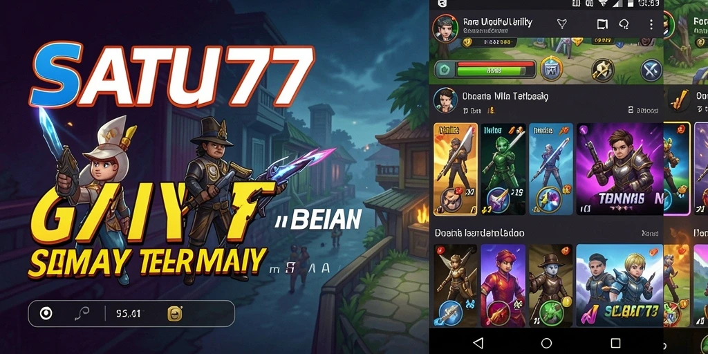 Tampilan antarmuka SATU77 yang menarik dan fungsional.