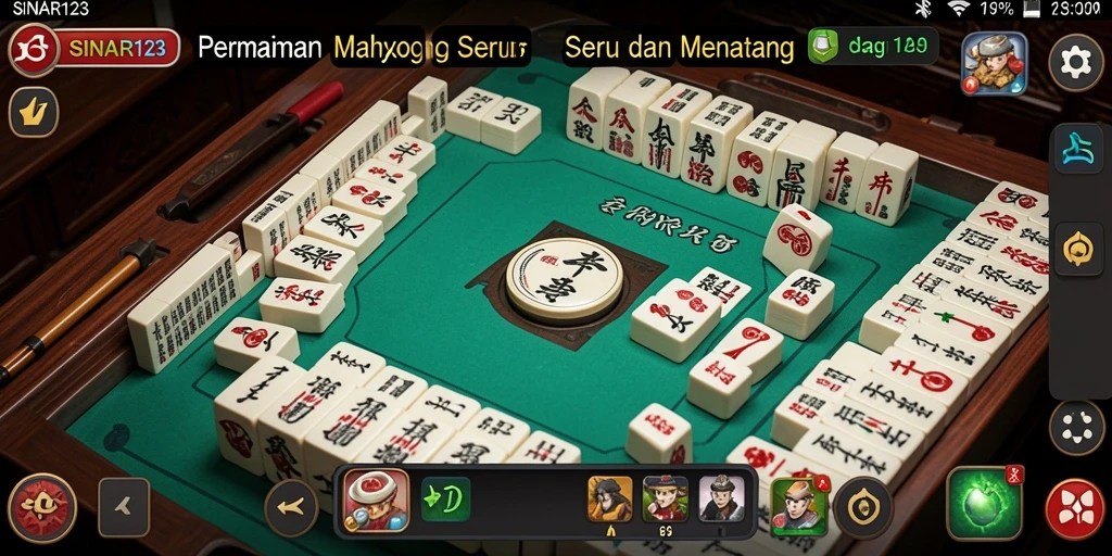 Tampilan utama gameplay Mahjong SINAR123 yang menarik dan penuh tantangan.