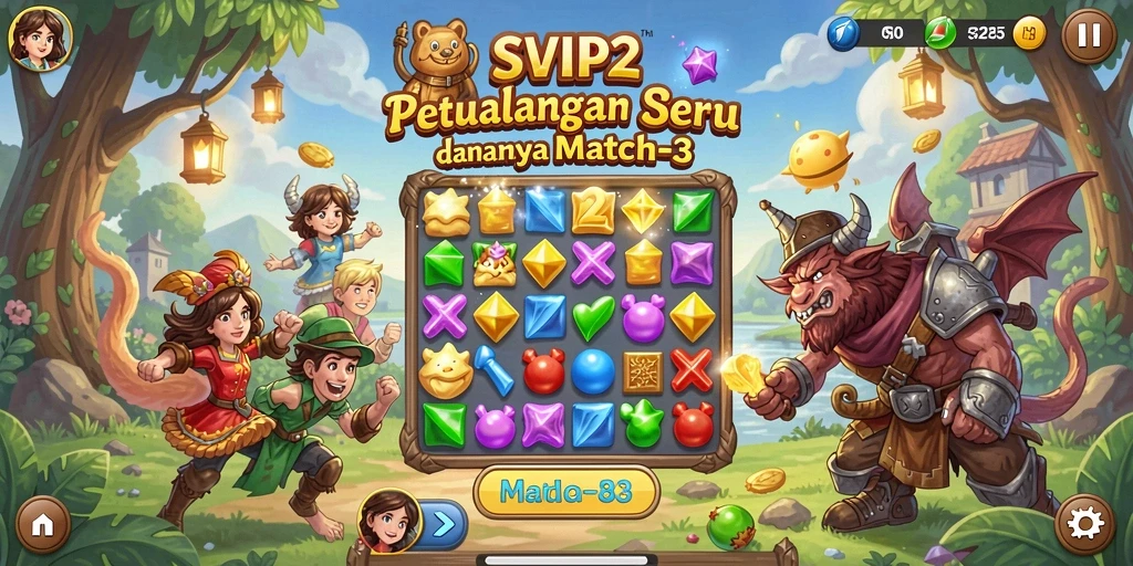 Tampilan gameplay seru dari SVIP2 yang menantang.